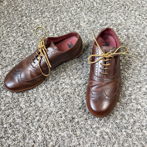 Sorel Mens Wingtip Leather Oxford Shoe Lace Up Brown Size 8.5 Casual Comfort - Picture 2 of 9